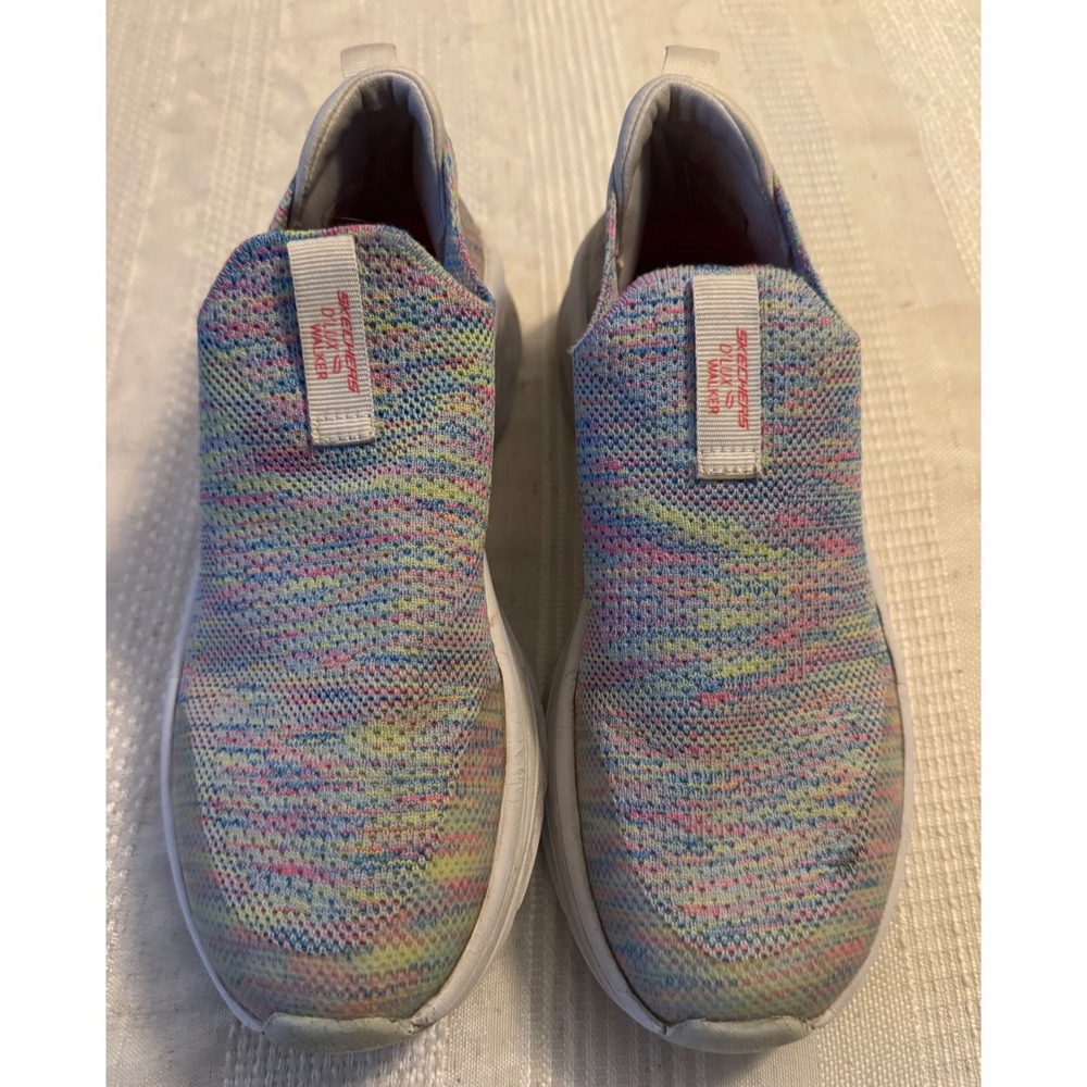 Skechers GOwalk Dual Walker Multicolor Stretch Fit Slip On Sneakers Size 7.5
